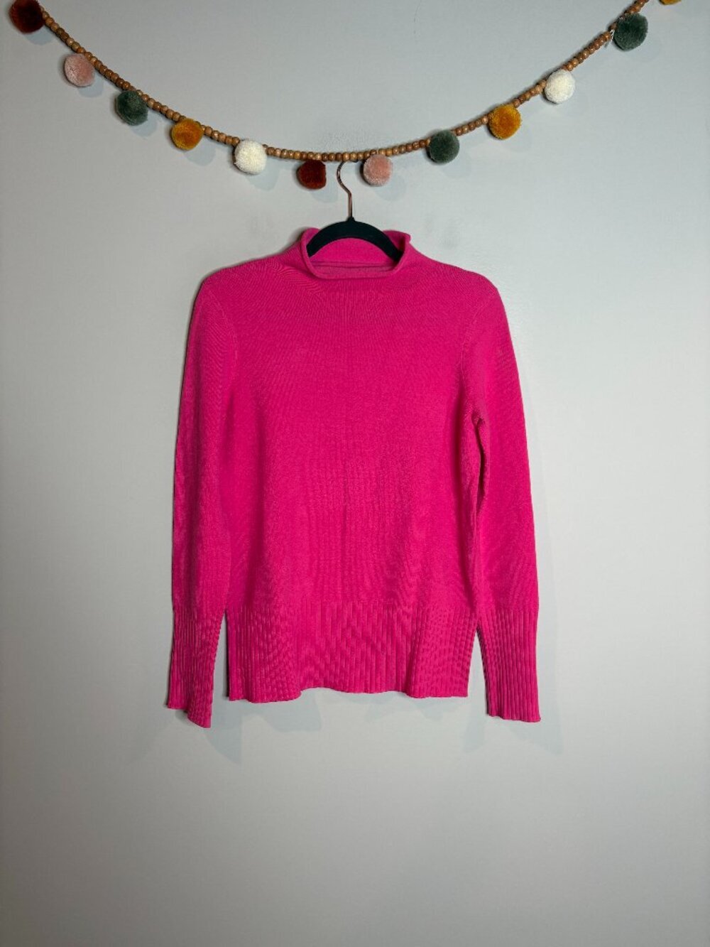 🔆 French Connection pink mock neck sweater